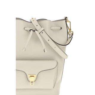 Coccinelle Green Calf Leather Shoulder Bag