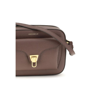 Coccinelle Brown Calf Leather Shoulder Bag