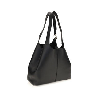 Coccinelle Black Calf Leather Shoulder Bag