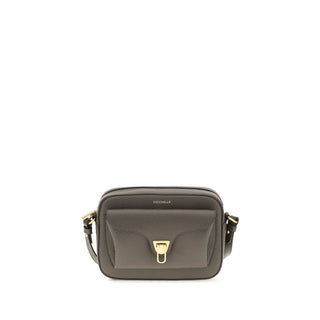 Coccinelle Brown Calf Leather Shoulder Bag