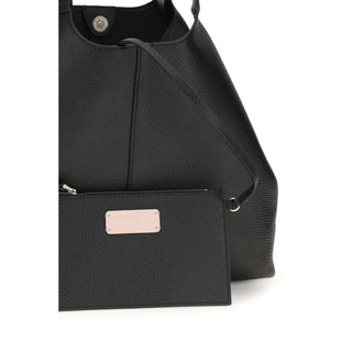 Coccinelle Black Calf Leather Shoulder Bag