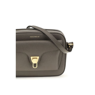 Coccinelle Brown Calf Leather Shoulder Bag
