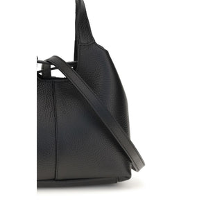Coccinelle Black Calf Leather Shoulder Bag