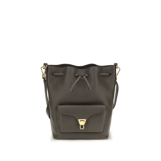 Coccinelle Brown Calf Leather Shoulder Bag