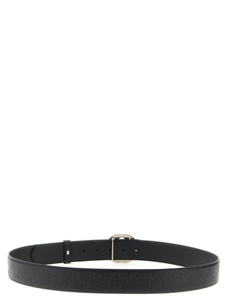 Gucci Black Calfskin Regular Belt