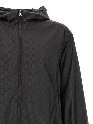 Gucci Black Polyamide Shell Jacket