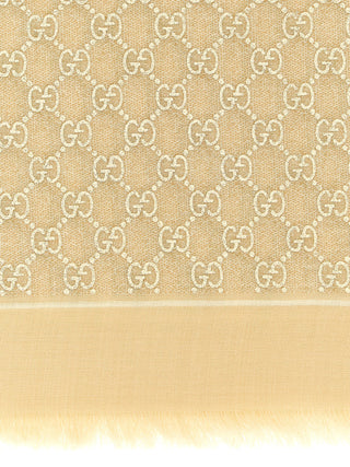 Gucci Beige Wool Scarf
