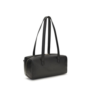 Coccinelle Black Calf Leather Shoulder Bag