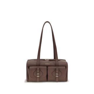 Coccinelle Brown Calf Leather Shoulder Bag