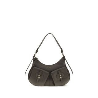 Coccinelle Brown Calf Leather Shoulder Bag