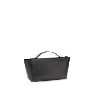 Savette Black Calf Leather Shoulder Bag