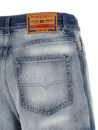 Diesel Blue Cotton Bermuda Shorts
