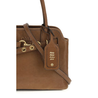 Miu Miu Brown Lamb Handbag