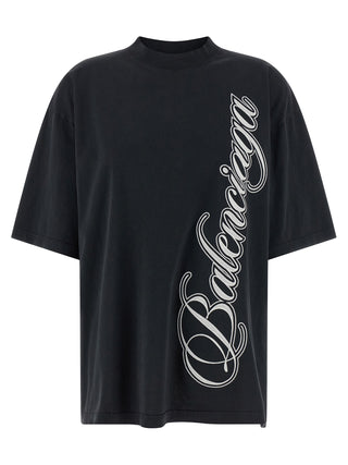 Balenciaga Black Cotton T-Shirt