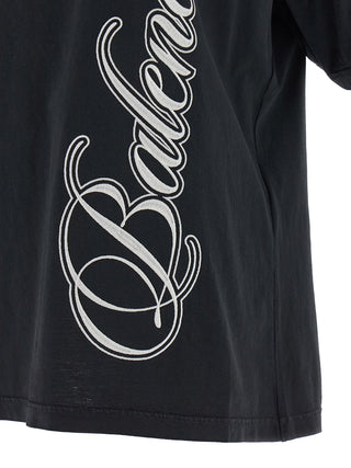 Balenciaga Black Cotton T-Shirt
