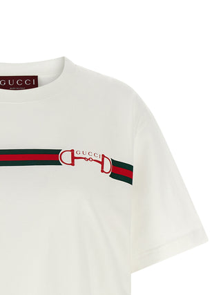 Gucci White Cotton T-Shirt