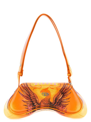 Diesel Orange Polyethylene Crossbody Bag