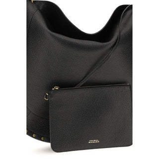 Isabel Marant Black Calf Leather Shoulder Bag