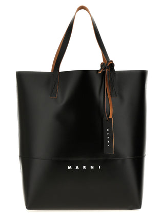 Marni Black Polyethylene Tote Bag