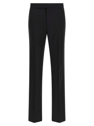 Tom Ford Black Wool Two-Piece Suit
