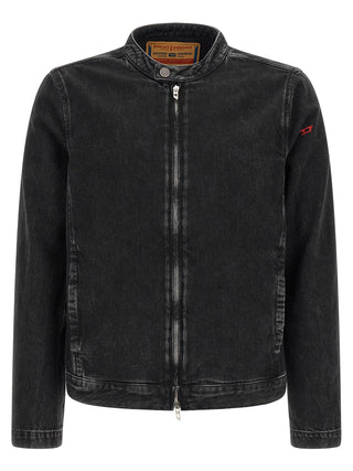 Diesel Black Cotton Denim Jacket