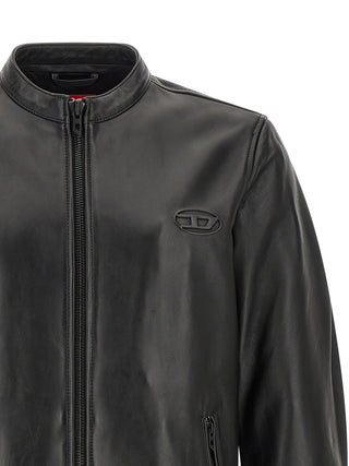 Diesel Black Lamb Leather Jacket