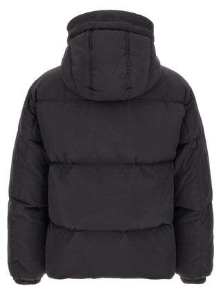 Diesel Black Polyamide Full-Length Jacket
