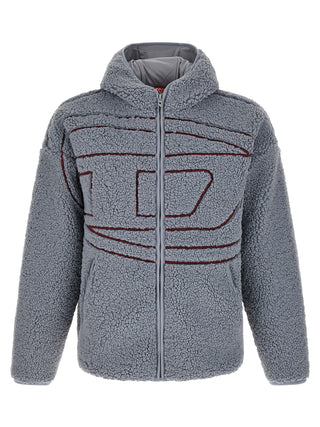 Diesel Gray Polyester Sweatshirt