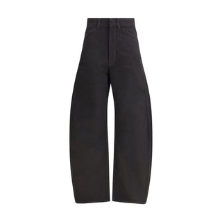 Lemaire Black Cotton Casual Pants