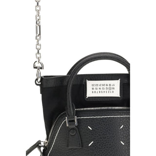 Maison Margiela Black Calf Leather Shoulder Bag