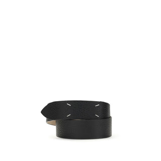 Maison Margiela Black Calf Leather Regular Belt