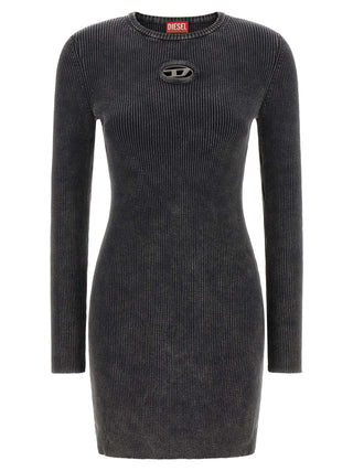 Diesel Black Cotton Short Dress