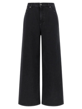Golden Goose Black Cotton Flared Jeans