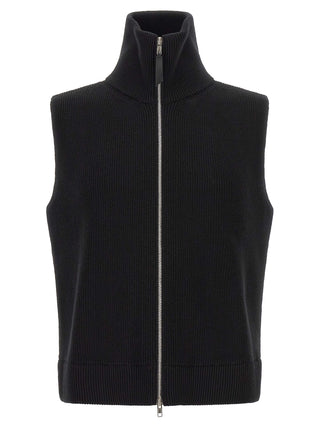Maison Margiela Black Wool Sleeveles Sweater