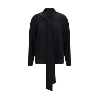 Burberry Black Silk Blouse