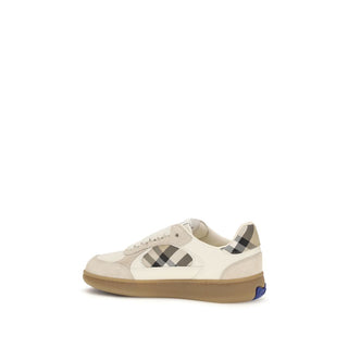 Burberry Beige Calf Leather Sneakers