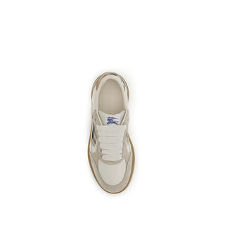 Burberry Beige Calf Leather Sneakers