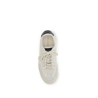 Axel Arigato White Calf Leather Athletic Sneakers