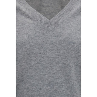 Brunello Cucinelli Gray Cashmere Sweater