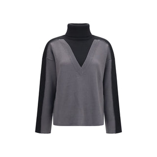 MM6 Black Wool Oves Aries Sweatshirt