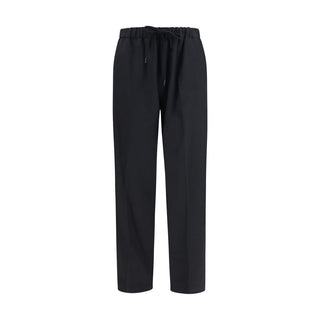 MM6 Black Polyester Casual Pants