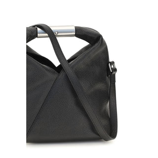MM6 Black Calf Leather Shoulder Bag