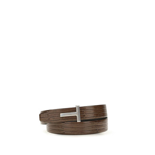 Tom Ford Brown Calf Leather Belt