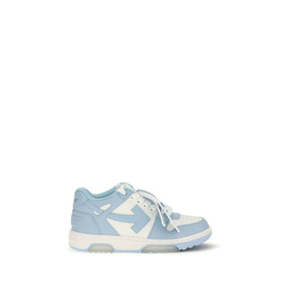 Off-White Blue Calf Leather Sneakers