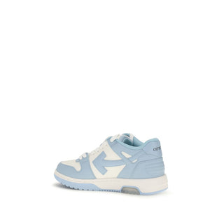 Off-White Blue Calf Leather Sneakers