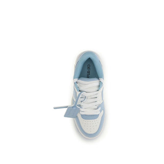 Off-White Blue Calf Leather Sneakers