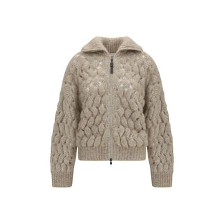 Brunello Cucinelli Beige Wool Oves Aries Cardigan