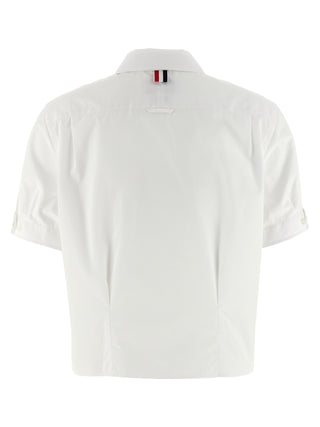 Thom Browne White Cotton Blouse