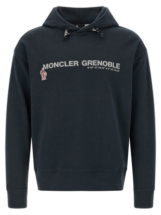 Moncler Grenoble Blue Cotton Sweatshirt