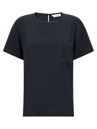 Max Mara Black Silk Blouse